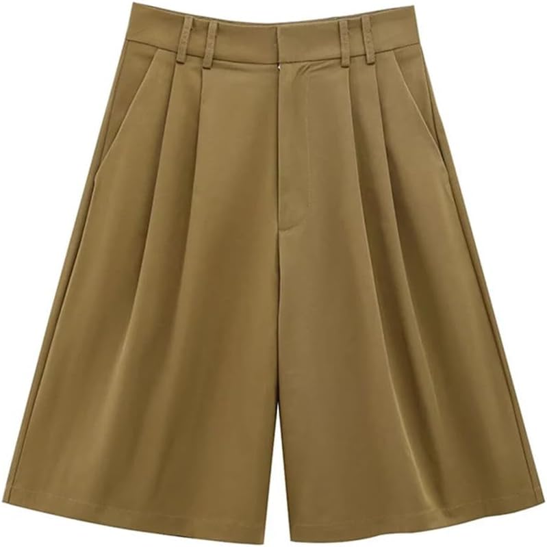 Women Spring Summer 2Pcs Sets Solid Color Short Sleeve Shirts Pockets Tops Casual Shorts Sets