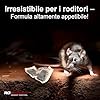 Roshield Super Forte Veleno per Topi e Ratti, Veleno per Topi Professionale, Esca Topicida Ratticida in Bustine di Pasta Fresca, Rodenticida Potente, Uso Esterno ed Interno, 100% Made in Italy