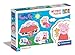 Produktbild Clementoni 20829 Supercolor Peppa Pig  Puzzle 3 + 6 + 9 + 12 Teile ab 2 Jahren, buntes Kinderpuzzle mit besonderer Leuchtkraft & Farbintensität, Geschicklichkeitsspiel für Kinder
