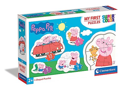 Clementoni - - - My First Puzzles Conjunto de 3-6-9-12 peças Peppa Pig- progressivo (20829)