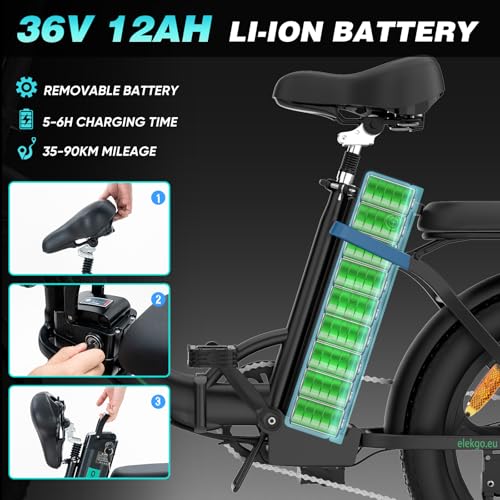 ELEKGO EG06S Vélo électrique pliable, Vélo cruiser