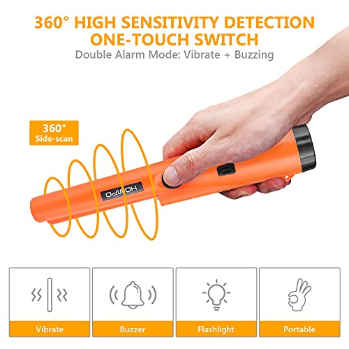 Metal Detector Pinpointer - Fully Waterproof Handheld Pin Pointer Wand, High Accuracy Professional Handheld Search Treasure Pinpointing Finder Probe #TOP1