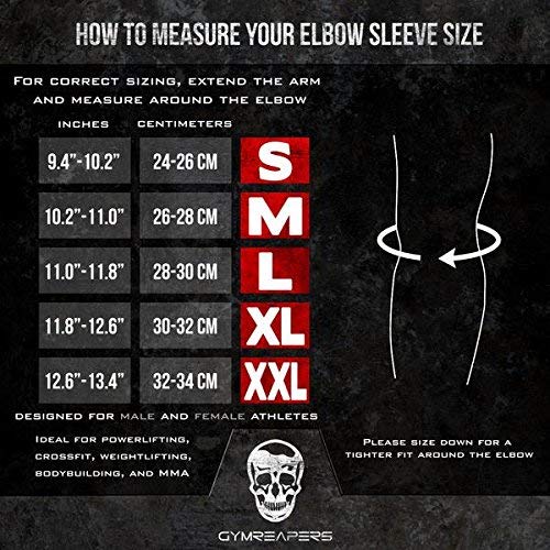 Elbow Sleeves (1 Pair) W/Wrist Wraps - Support & Compression For Powerlifting, Weightlifting, Bench & Tendonitis - 5Mm Neoprene Sleeve - For Men & Women - 1 Year Warranty (X-Large) #TOP2