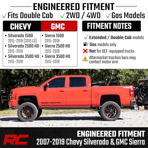 Estribos eléctricos retractiles Rough Country para Chevy Silverado y GMC Sierra 1500-3500HD miniatura 6