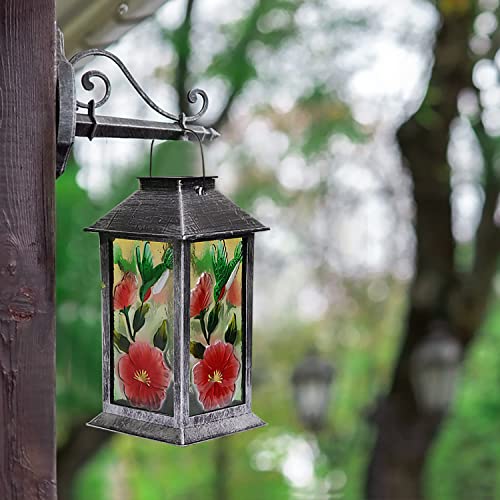 Solar Lanterns Outdoor Waterproof Hanging Hummingbird Solar Lights, Solar Powered Lantern Table Lamp Decor With 20 Led Lights For Patio Garden Yard Front Porch Pathway #TOP6