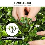 VEVOR Artificial Boxwood Spiral Topiary Trees, 4ft Tall (2 Pieces) Faux Plant Outdoor, All-Year Green Fake Plant with Replaceable Leaves for Decorative/Indoor/Porch/Garden - Image 4