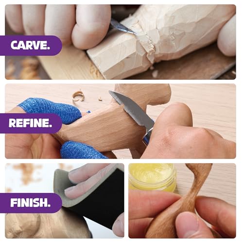 Wood Whittling Kit - Wood Carving Tools - Crafts for Adults - Easter Unique Gifts - Teen Boy Gifts - Birthday Gift Ideas for Women - Hobbies DIY Kits for Adults, Boys, Girls, Women, & Men by Craft Culture - Image 4