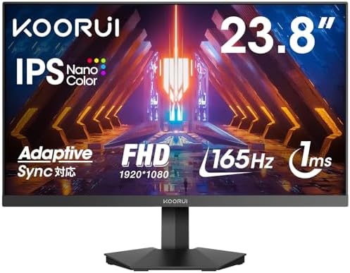 Koorui 24インチ ゲーミングモニター フルHD 165Hz Amazon.co.jp: KOORUI ゲーミングモニター : パソコン・周辺機器