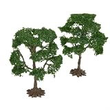 Árboles modelo a escala HO, paisaje de olmo en miniatura, decoración de paisaje de ferrocarril, follaje de terreno de juego de guerra, troncos de árbol de alambre de 10 cm, tren modelo para piezas de