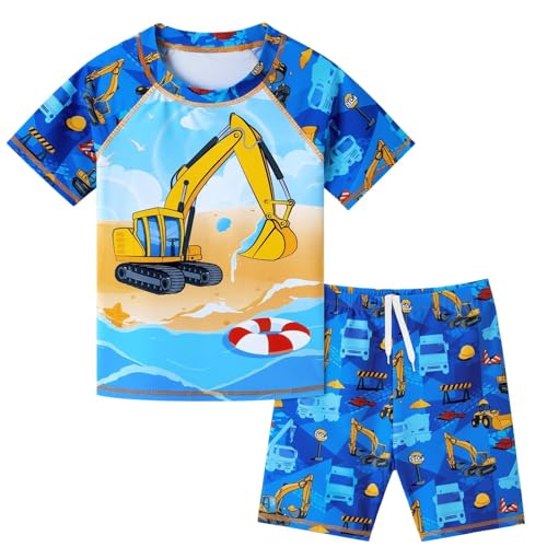 Image of Kids Swimsuit Boys Two Pieces Shark Swimsuit Toddler Rash Guard and Trunk