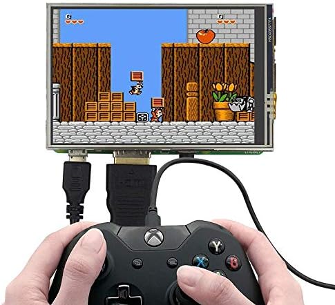For Raspberry Pi 3 B+ 3.5 inch Touch Screen with Case, 320x480 Pixel Monitor TFT LCD Display [Support Raspbian, Ubuntu, Kali, RetroPie System] (multi-system 3.5 screen)