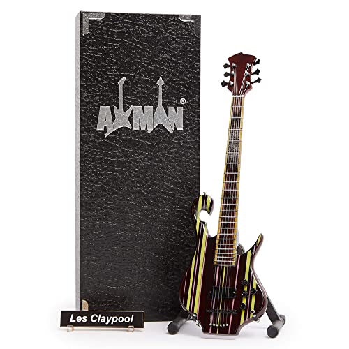 Les Claypool Primus Réplique de guitare miniature à 6 cordes Arc-en-ciel Fait à la main Échelle 1/4 Avec boîte de… - Les Beatles, Paul McCartney, John Lennon, RIngo Starr, George Harrison Les Claypool Primus Réplique de guitare miniature à 6 cordes Arc-en-ciel Fait à la main Échelle 1/4 Avec boîte de…