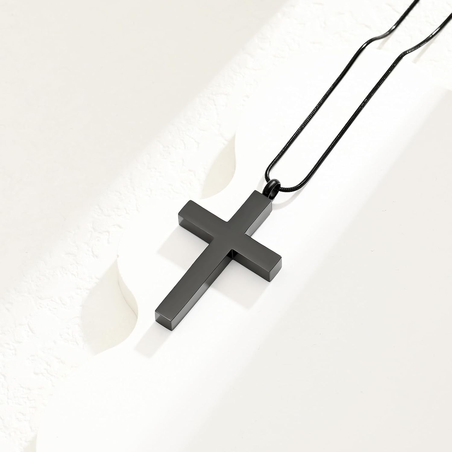 American Flag Cross Urn Necklace for Ashes for Men Women Cremation Jewelry Religious Cross Ashes Keepsake Memorial Jewelry of Loved One - Image 7