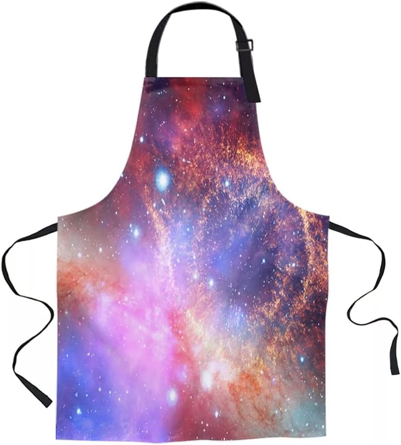Starry Sky Aprons for Women Men Kid Cooking Baking Apron Kitchen Utility Equipment Accessories