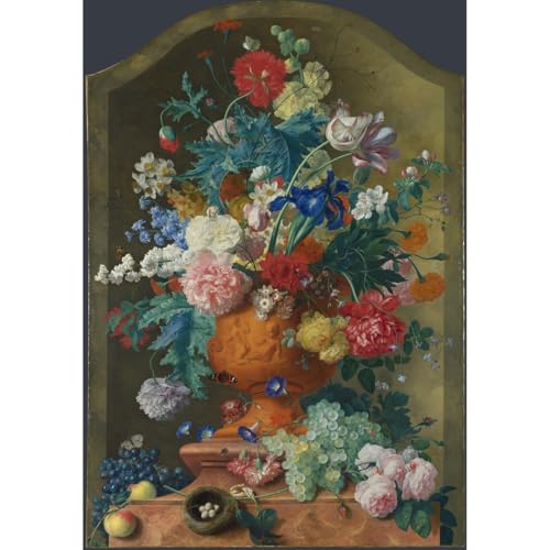 Tableau fleurs Jan van Huysum decoration artistique grand format salon et chambre