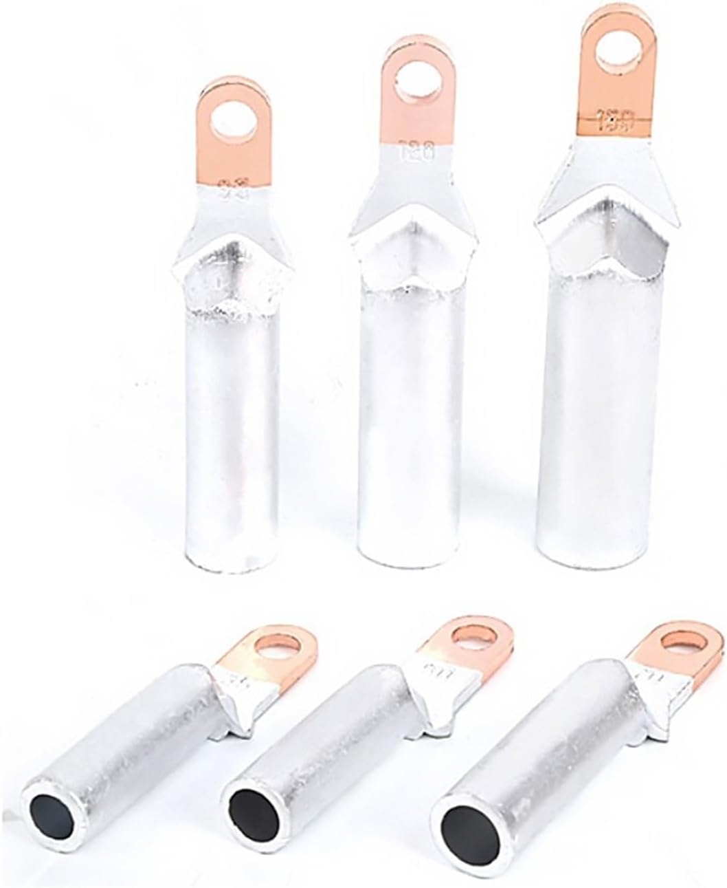 5/10Pcs DTL Small Head Copper Aluminum Terminal for Air Switch Circuit Breaker Wiring Connector Nose Lug Power Fittings(5PCS,DTL-70)