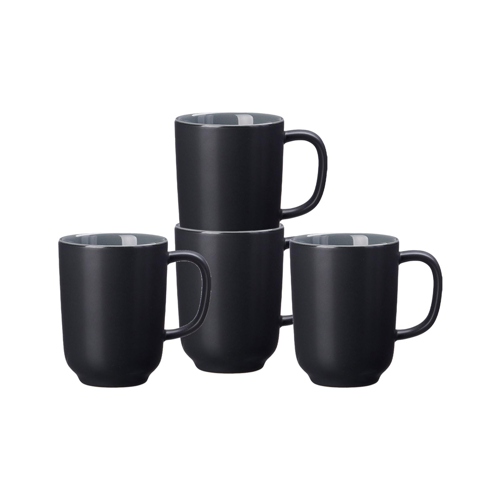 Ritzenhoff & Breker Jasper Set of 4 Black Coffee Mugs