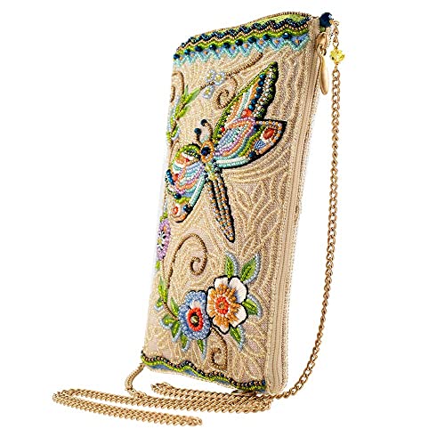Mary Frances Soaring Spirit Beaded Dragonfly Crossbody Cell Phone Bag with Removable Strap, Multicolor4