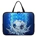 ENEN Laptoptasche 10-17 Zoll Laptop-Taschen, Fußball Druck Laptop Tasche Business Büro Arbeit Computertasche, Schlanke Notebook Tasche für Herren Frauen (17 Zoll,Wasser)