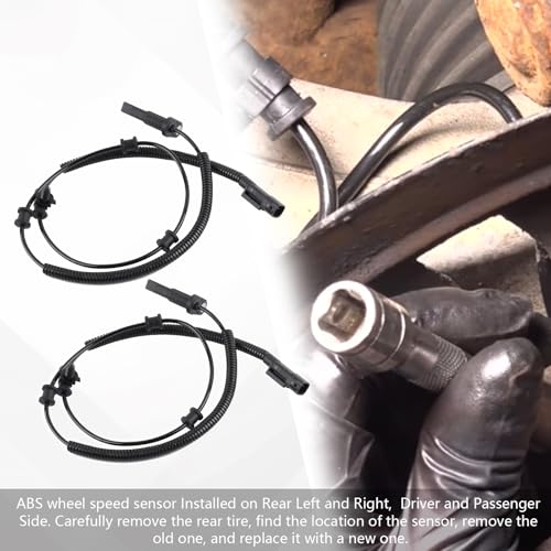 ANWENCHAPEY Front & Rear ABS Wheel Speed Sensor Compatible with Ram 1500 2013-2018, Ram 1500 Classic 2019 V6 3.0L 3.6L 3.7L, V8 4.7L 5.7L Engine, Replace# 68053861AC,68053861AB 2PCS by anwenchapey - Image 6