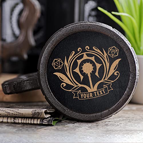 Cleric Class Beer Mug 17Oz Dungeons And Dragons Party Gift For Dnd Lovers Wooden Beer Mug Personalized D&D Beer Stein Anniversary Christmas Birthday Gifts For Gamer. Gift For Men Beer Tankard K924 #TOP4