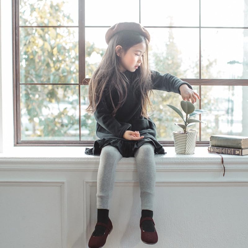 Kids Pants Fleece Lined Leggings Thermal Trousers Cotton Winter Thick Leggings Tights4