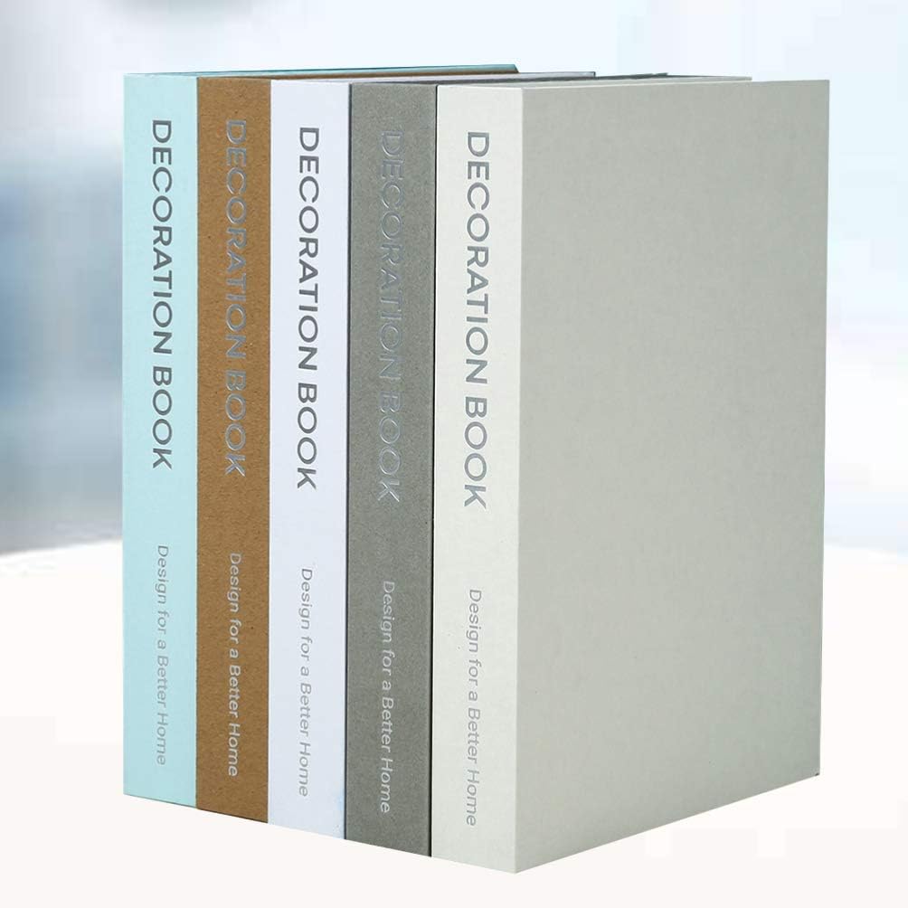 WINOMO False Book Decorative Books Faux Books Home Decoration Stacked Books for Bookshelf Library Coffee Tables and Shelves Random - Image 3