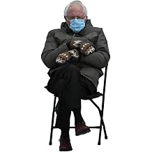طباعة الطلاء الرطب Bernie Sanders Mitten Meme 55" قطع من الورق المقوى