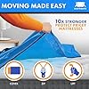 Nordic Elk Mattress Bags for Moving and Storage (King) Heavy Duty Moving Supplies, 8 Sturdy Handles, Strong Zipper, Mattress Cover Bed Bags, Storage Cover Essentials Packing Protector