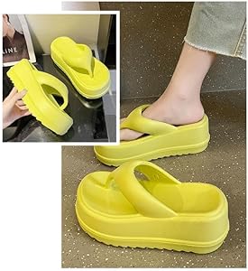 Amazon.com | Cubicbee BOEGBNW Women's Platform Flip Flops,Non-Slip