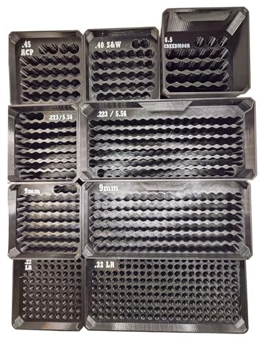 Ammo Storage Containers for Packout Compact Insert For Compact Organizer Tool Accessory (.22 Long Rifle Rectangle)