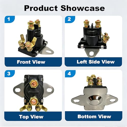 Interruptor Solenoide de Arranque Power Trim Tilt 12V Compatible con MerCruiser Stern Drives Mercury Mariner 35-275 HP Motores Fuera de Bordo Remplaza 89-96158T 89-818864T 89-96158 89-846070 89-94318 18-5817 miniatura 2