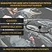 Dasbecan Radiator Top Hose With Thermostat Petrol Compatible With Jaguar X-Type 2002-2008 OEM Replace C2S43430