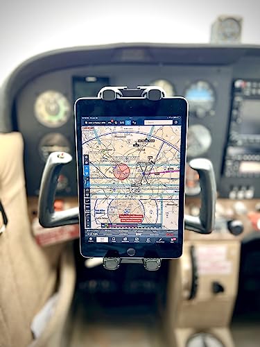 FlightPro ProAviator Yoke Mount for iPhone, Android & iPad mini – Universal Cockpit Phone Holder for Cessna, Piper & GA Aircraft – 360° Adjustable, Case-Friendly, Vibration Resistant - Image 3