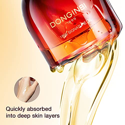 Donginbi Korean Skin Care 1899 Signature Oil - Anti Aging Face Oil For Women With Red Ginseng Extraction Technology, Jojoba Seed Oil & Sweet Almond Oil - 25G #TOP4
