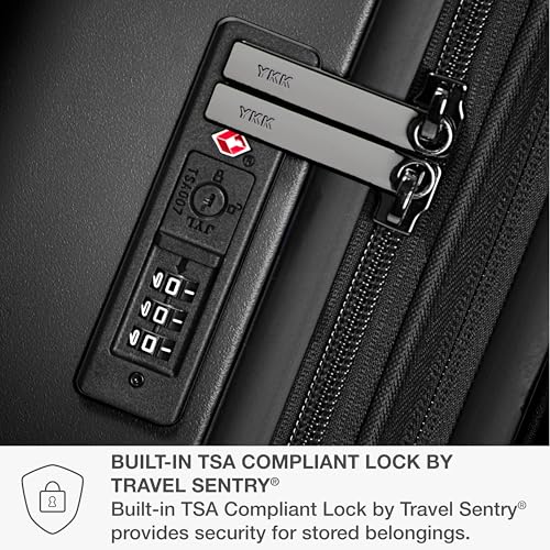 Image of Traveler's Choice Markham Hardside Expandable Luggage with Hinomoto Spinner Wheels, 30-Inch Large, Black