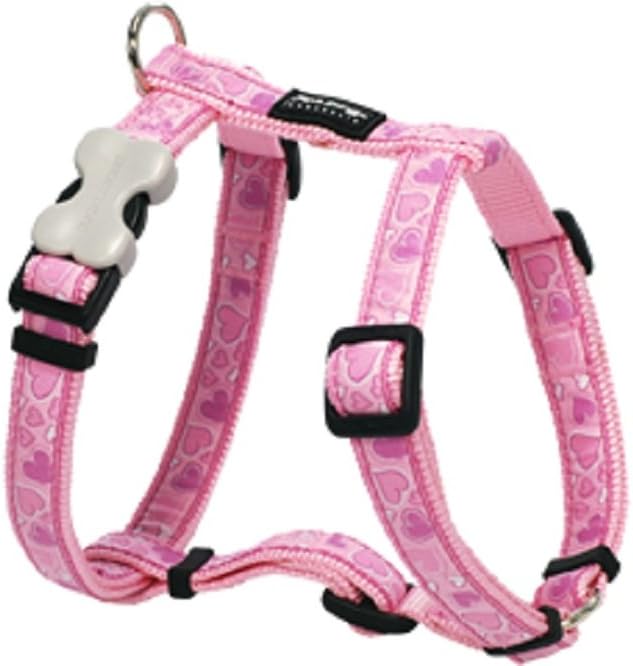 Red Dingo Designer Dog Harness, Medium, Snake Eyes Black