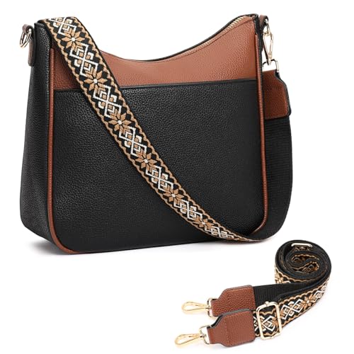 FALAN MULE Leather Crossbody Bags for Women Trendy Hobo Purses Shoulder Handbags2