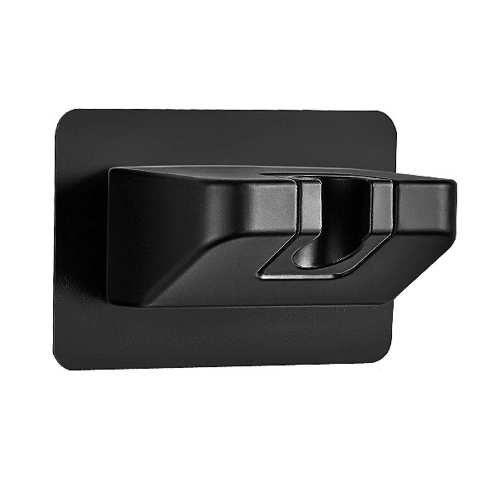 Soporte Ducha Pared Viscoso Soporte Alcachofa Ducha ABS Soporte Ducha Ajuste de Rotación de 90° Soporte de Ducha Rectángulo Soporte para Ducha Resistente a la Humedad y Duradero