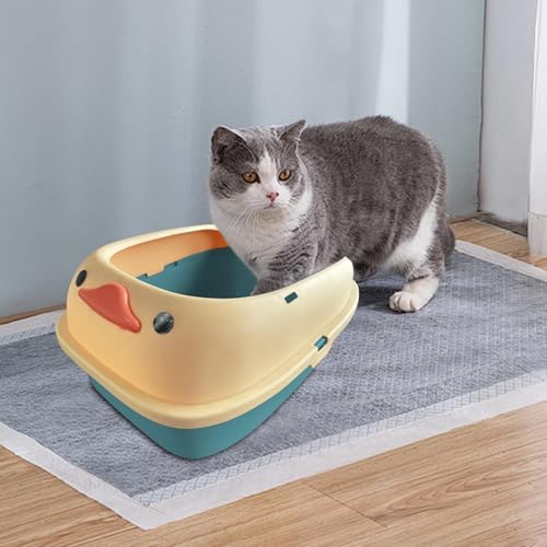 Bandeja grande para gatos duradera contenedor con marco superior reforzado 4