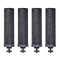 Berkey Authentic Black Berkey Elements BB9-2 Filters for Berkey Water Systems (Set of 4 Black Berkey Elements)