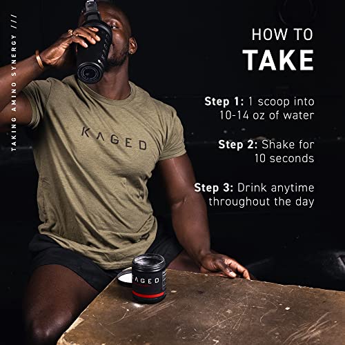 Kaged Muscle Amino Synergy - Vegan Bcaa + Eaa Powder, Premium Vegan Branched Chain Amino Acid And Essential Amino Acid Supplement With Coconut Water, Raspberry Lemonade, 30 Servings #TOP6
