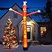 8FT Inflatable Air Waving Tube Dancer with Blower Set for Valentines Day Decor, Blow Up Inflate Tube Man with Smile for Birthday Wedding Proposal Party Decorations (Smile Air Waving Puppet)