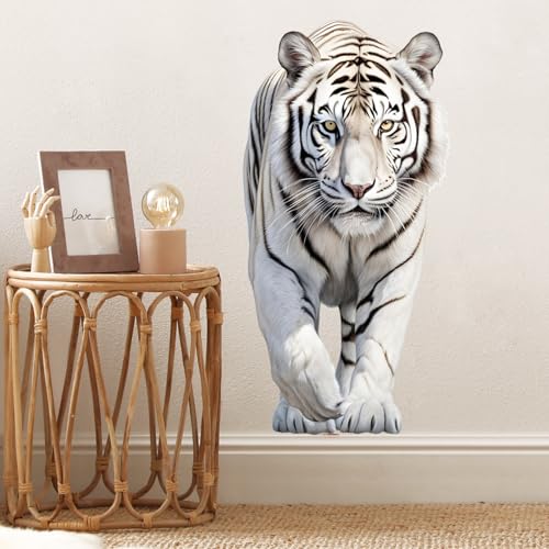 Vinilo decorativo Tigre Blanco con efecto 3D removible miniatura 6