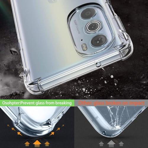 Image of Shockproof Crystal Clear Back Cover Case for Motorola Moto Edge 30 | 360 Degree Protection | Protective Design | Shockproof Hybrid Back Cover Case for Motorola Moto Edge 30 -Transparent