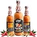 OBAID Peanut Butter Hot Sauce - 3.25 oz. Unique Gourmet Jalapeno & Habanero Pepper Peanut Hot Sauce travel size for wings, pizza, steak, tacos, chicken, fish. Salsa picante de mantequilla de maní