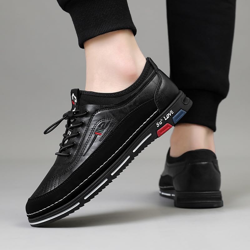 Men's Casual Dress Shoes Fashion Sneakers Business Comfortable Oxfords Walking Slip On Lace Up Shoes4