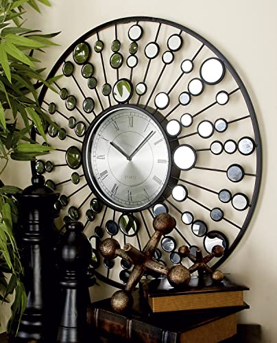 Horloge murale miroir Deco 79 66711 grand format design industriel - 3