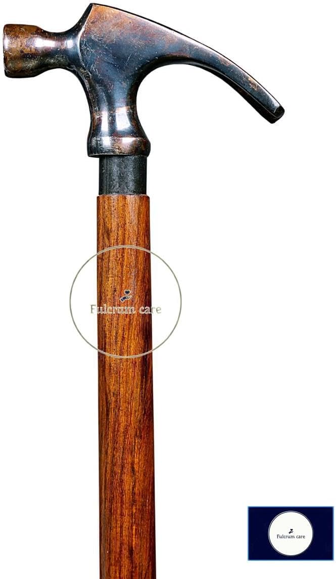 Wooden Walking Hammer Canes for Men Canes for Women Luxury Folding Walking Stick-Ideal Gift for Mothers Fathers Seniors