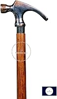 Vista 2 de Bastones de martillo de madera para hombres y mujeres, bastones plegables de lujo, regalo ideal para madres, padres, personas mayores